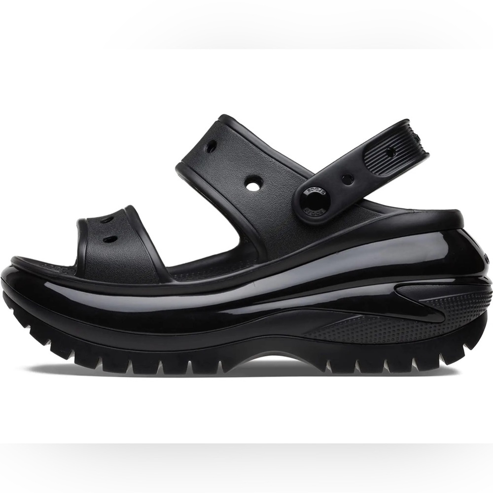 Crocs Mega Crush Sandal size 7 Black